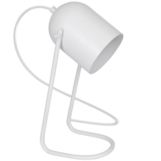 Bordslampa 8433 som cylindrisk spot, vit