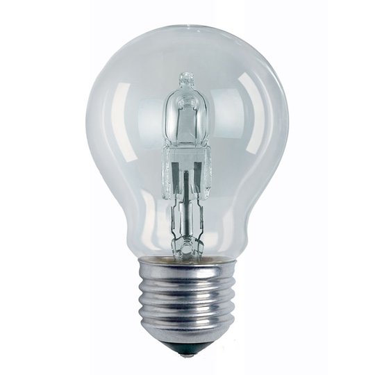 E27 20W klar halogenlampa Classic A päronform