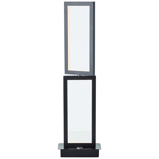 Ranut bordslampa (Svart)