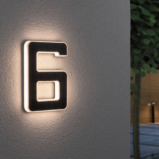 Paulmann LED-solcellshusnummer 6