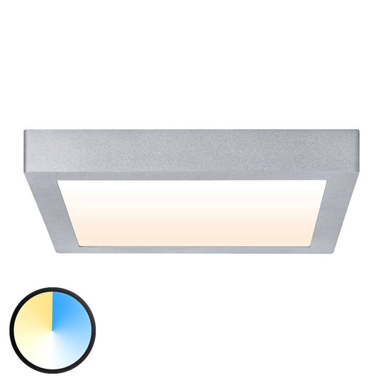 Paulmann Carpo LED-taklampa krom 30 x 30 cm