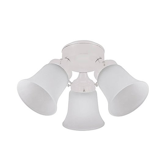 Lampa till takfläktar Hunter, vit
