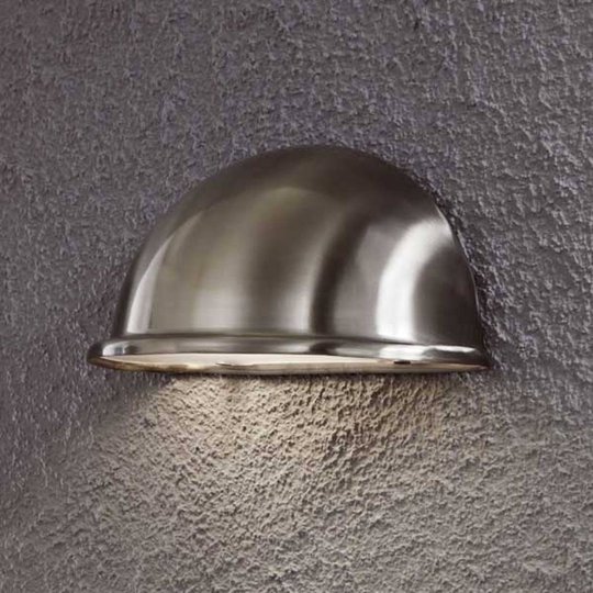 Formskön utomhusvägglamp TORINO E14 rostfritt stål