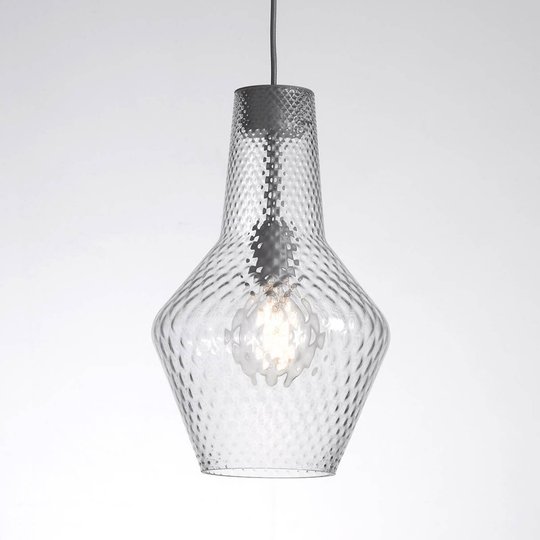 Hänglampa Romeo 130 cm, glas transparent