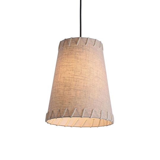 Hänglampa Timor, textil, beige