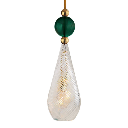 EBB & FLOW Smykke L guld crystal swirl murgröna