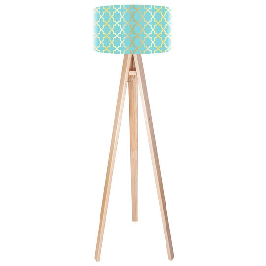 Trebent golvlampa Tatyana med retromönster