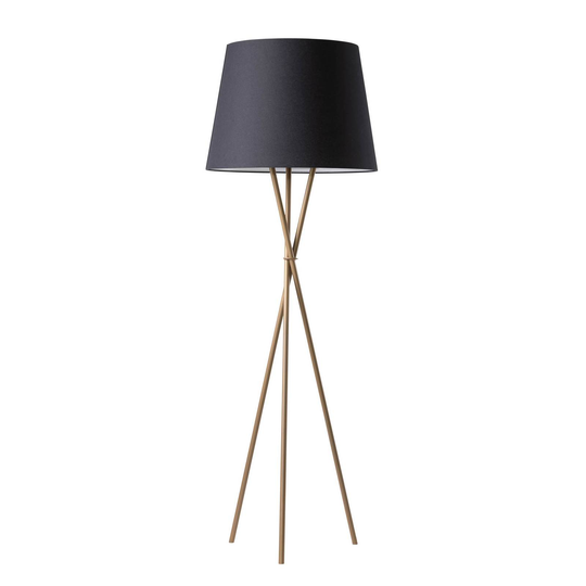 Ozonos Hailey AC- 1 Plus LED-golvlampa guld/svart