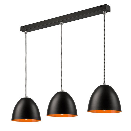 Pendellampa Atlantik, 3 lampor, svart