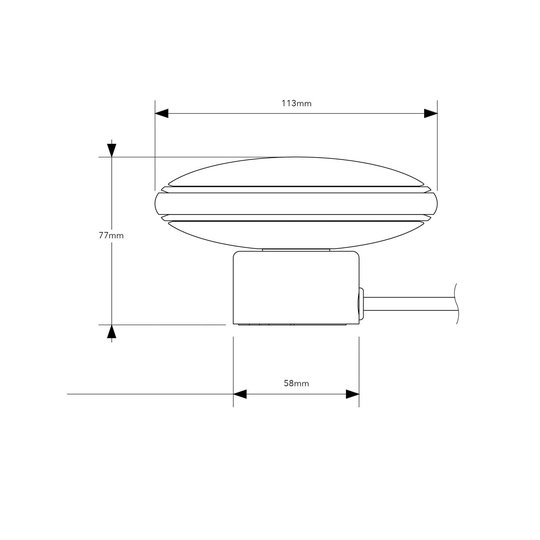Shade ØS1 Mini ringar svart fot vit Node