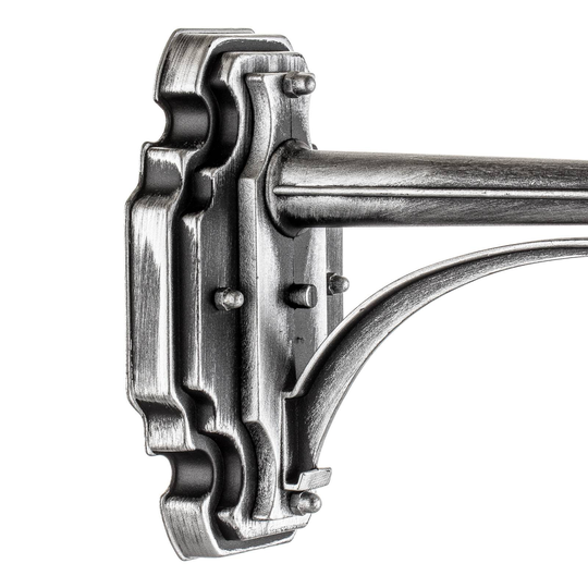 Utomhusvägglampa MILANO in svart/silver, stående