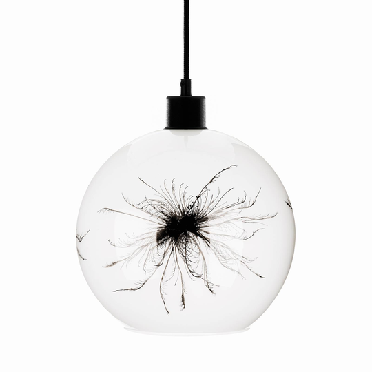 Pendellampa Ball maskrosdekor i sidled Ø 25 cm