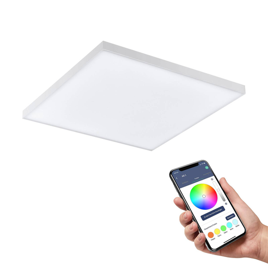 EGLO connect Turcona-Z LED-taklampa 30 x 30 cm