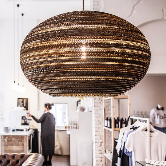 SEGULA Lazy hänglampa av kartong, Ø 29 cm