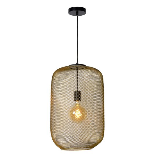 Mesh taklampa (Mässing/guld)