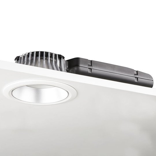 LED-downlight D70-RF155 HF 4 000 K vit/matt silver