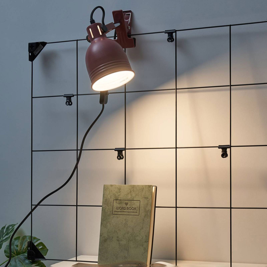 Pauleen Clip of Glow klämlampa med metallskärm
