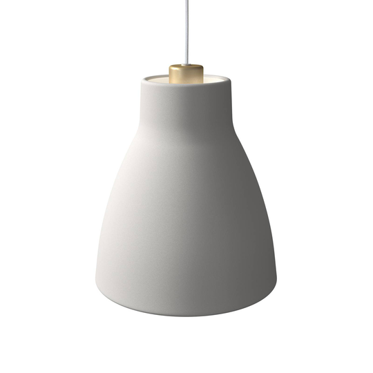 Pendellampa Gong Ø 25 cm, vit