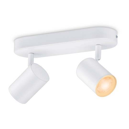 WiZ Imageo LED-spotlight 2 lampor RGB, vit