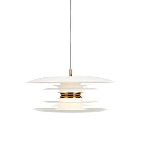 Diablo Pendel Vit/Mässing LED 40 cm