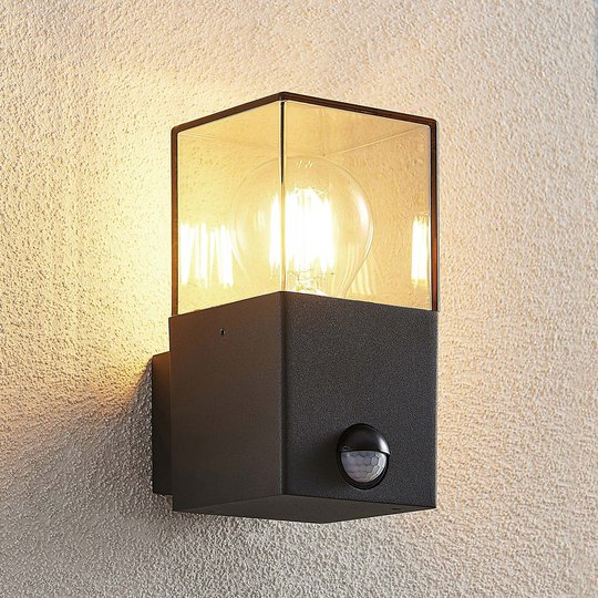Lucande Keke utomhusvägglampa med sensor