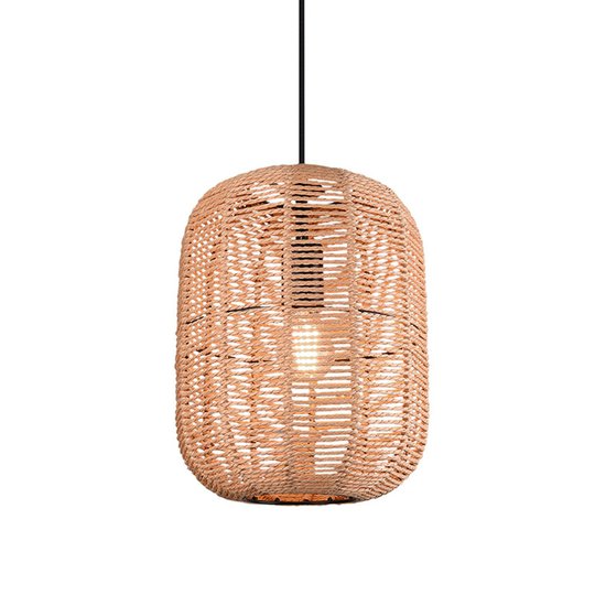 Hänglampa Runa, sisalskärm, 1 lampa Ø 35 cm