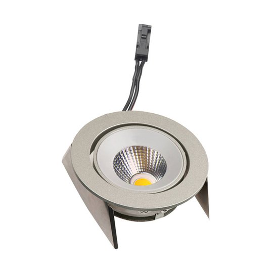 LED-inbyggnadslampa SR 68 43° Dim-to-Warm stål