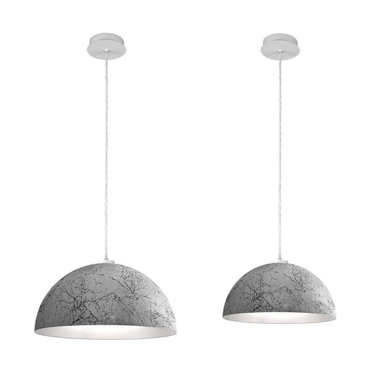 Pendellampa Cult Vintage, silver, Ø 40 cm