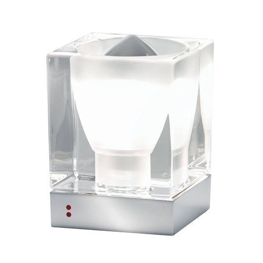 Fabbian Cubetto bordslampa E14 krom/klar