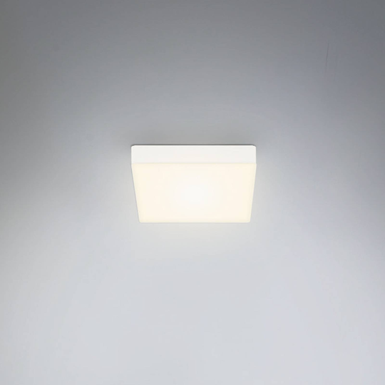 LED-taklampa Flame, 15,7 x 15,7 cm, vit