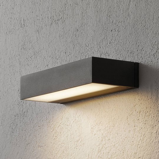 BEGA 33329 LED-vägglampa 3 000 K 30 cm down silver