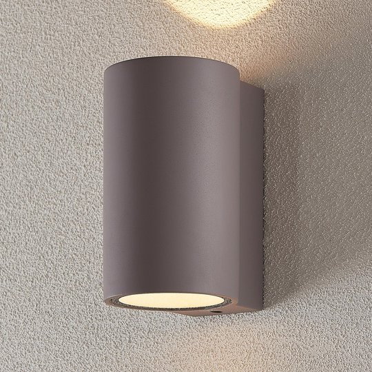 LED-utomhusvägglampa Katalia betong, 2 ljuskällor