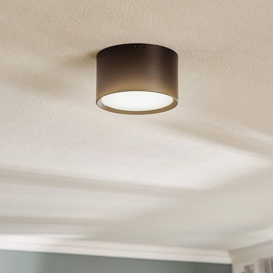 LED-downlight Ita i svart med diffusor, Ø 15 cm
