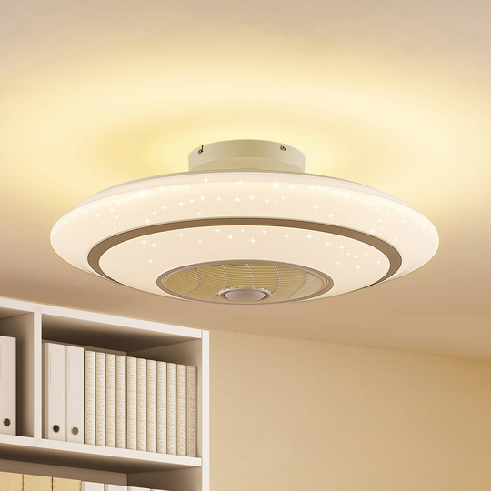 Lindby Kheira LED-takfläkt, 55 W