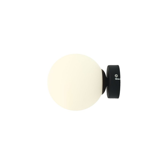 Ball vägglampa (Svart)
