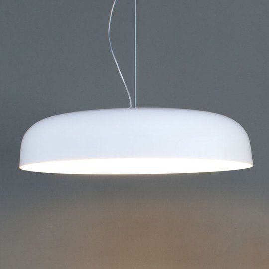 Oluce Canopy - hänglampa, 90 cm, vit
