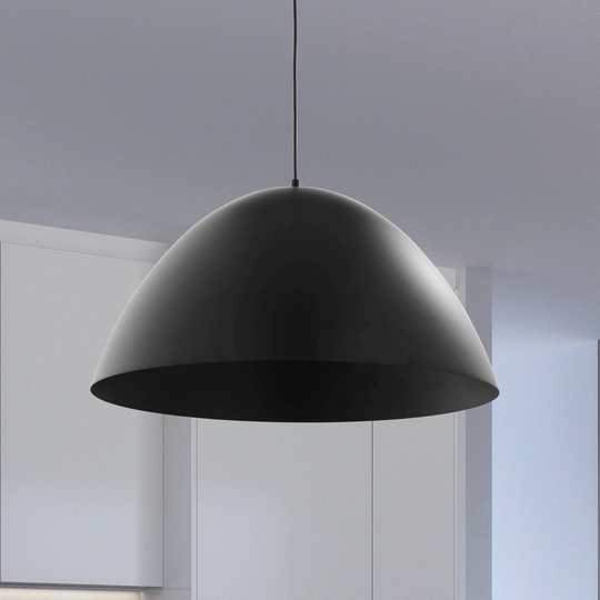 Hänglampa Faro med metallskärm Ø 50 cm svart