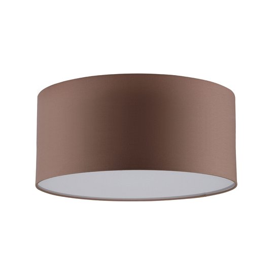 LED-taklampa Josefina, Ø 28 cm, brun
