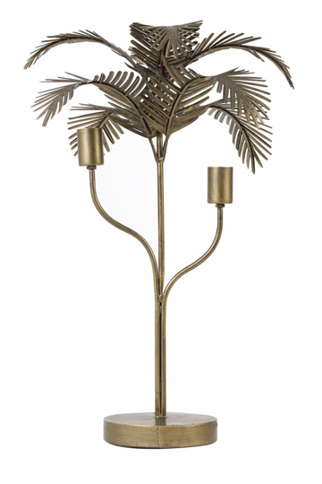 Palm bordslampa (Guld)
