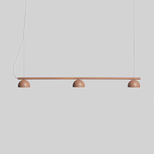 Northern Blush LED-hänglampa, 3 lampor beige