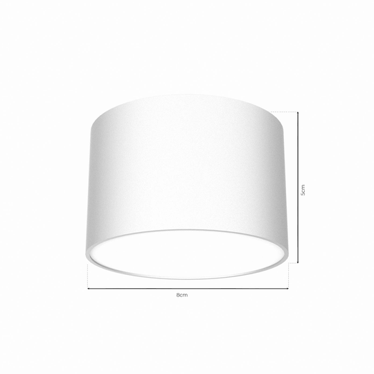 Taklampa Cloudy 1 lampa vit