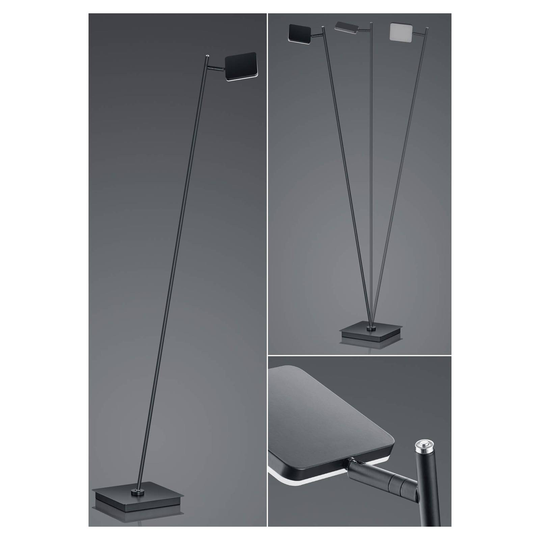 B-Leuchten Tim LED-golvlampa CCT svart