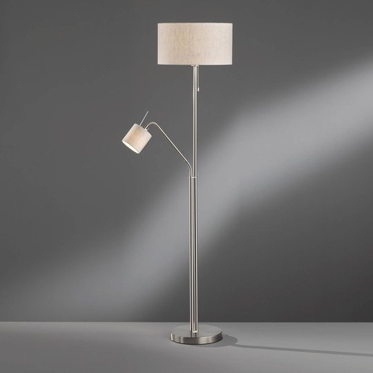 Textilgolvlampa Layer med läslampa sand