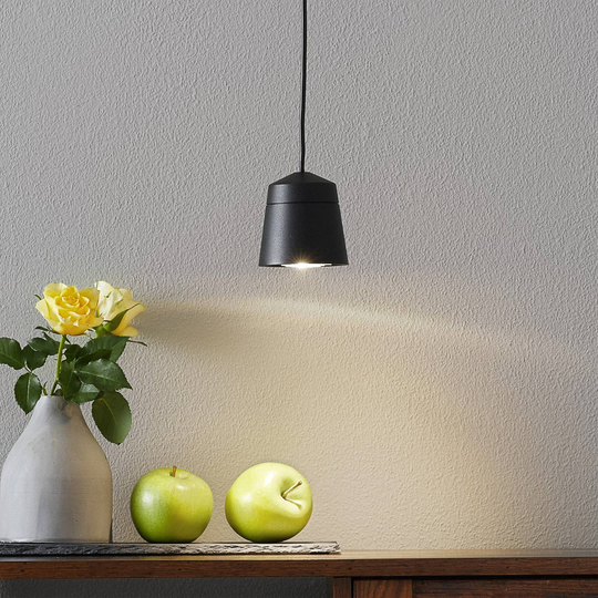 Pendellampa Leo 1, 3-fas skena svartØ7,8 cm