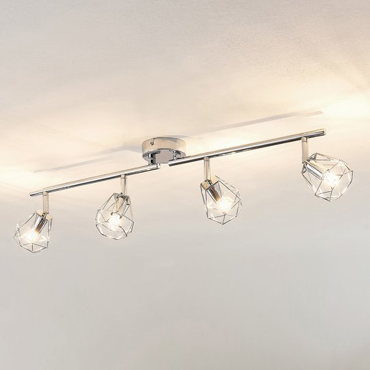 Lindby Giada LED-takspotlight, 4 lampor