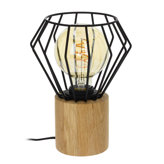 Envolight Vento bordslampa svart/ek 1 lampa
