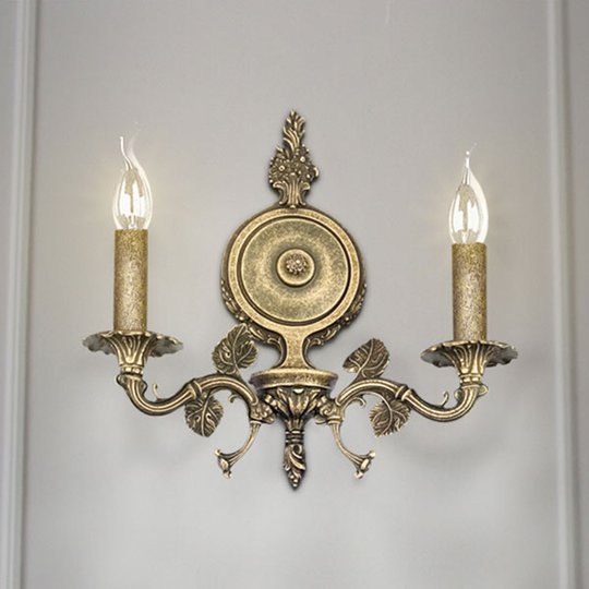 Vägglampa Albero, 2 lampor, brons antik