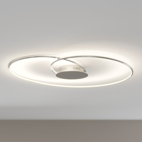 Lindby Joline LED-taklampa, krom, 90 cm