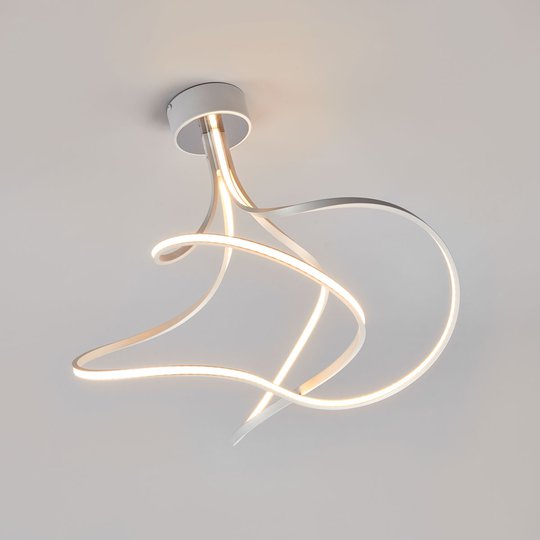 LED-taklampa Lungo aluminium, höjd 42 cm
