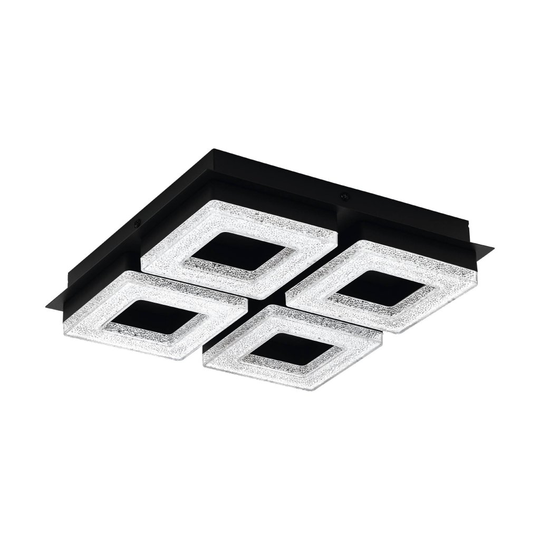 Fradelo 1 Led Tak/Vägglampa 4L/Kristall (Svart)